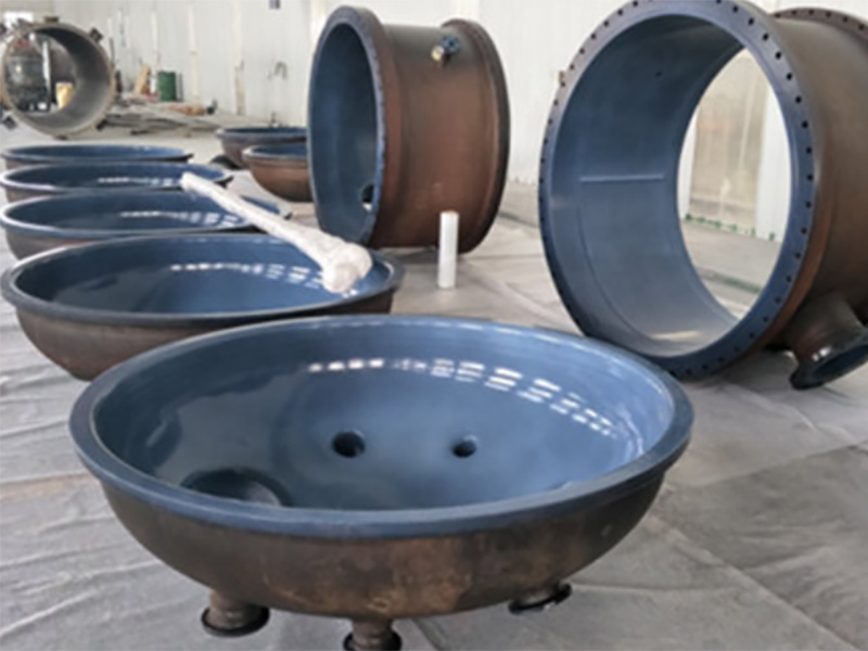 換熱器殼體噴塗四氟